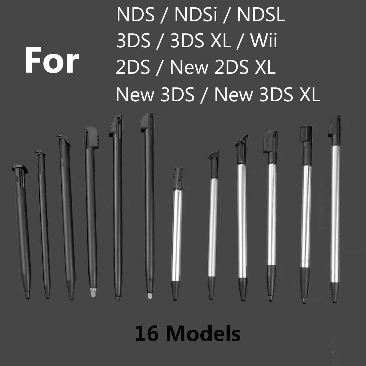 10PCS Metal Telescopic Stylus Plastic Stylus Touch Screen Pen for 2DS 3DS New 2DS LL XL New 3DS XL For NDSL DS Lite NDSi NDS Wii
10PCS Metal Telescopic Stylus Plastic Stylus Touch Screen Pen for 2DS 3DS New 2DS LL XL New 3DS XL For NDSL DS Lite NDSi NDS Wii