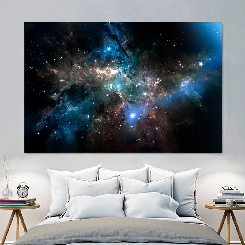 Scandinavian style Galaxy Nebula Space Astronomy Universe Clouds Living Room Decoration Starry Sky Home Star Canvas Painting
Scandinavian style Galaxy Nebula Space Astronomy Universe Clouds Living Room Decoration Starry Sky Home Star Canvas Painting
