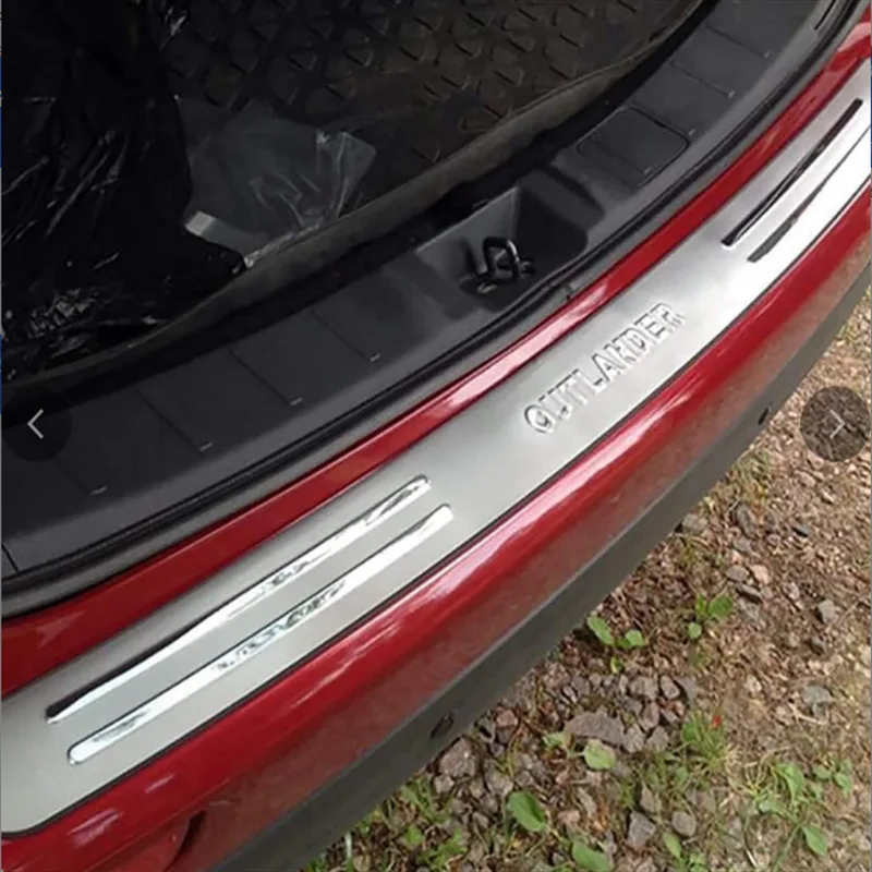 

Накладки на автомобильный бампер для Mitsubishi Outlander, накладки на дверной бампер, защитная накладка на багажник, накладки на пороги двери 09-2015