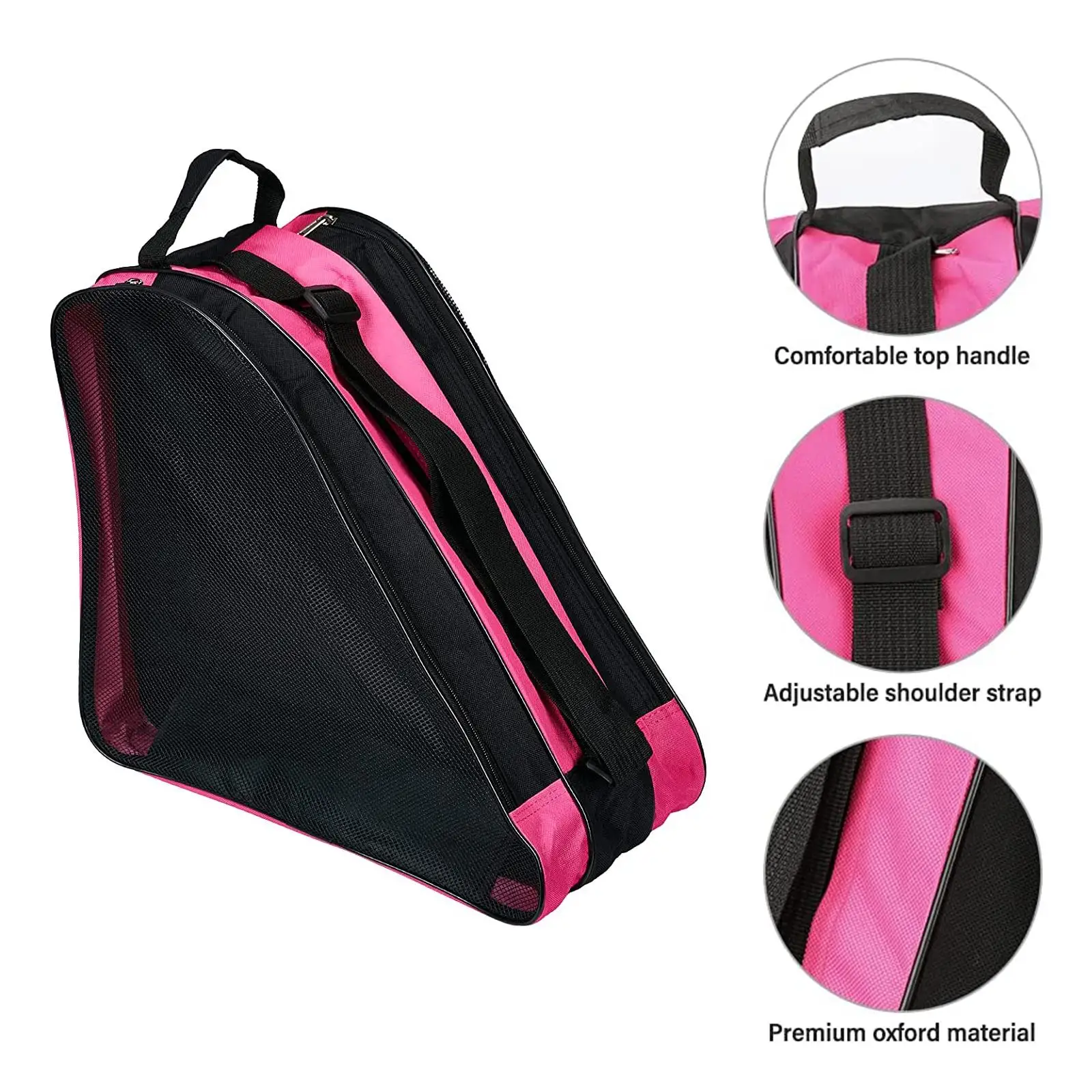 Outdoor Bag Skates Oxford Cloth 1 Pcs 15*15.4*7.9 Inch 3 Compartments Adjustable Shoulder Straps Blue/Red/Pink/Black
Outdoor Bag Skates Oxford Cloth 1 Pcs 15*15.4*7.9 Inch 3 Compartments Adjustable Shoulder Straps Blue/Red/Pink/Black