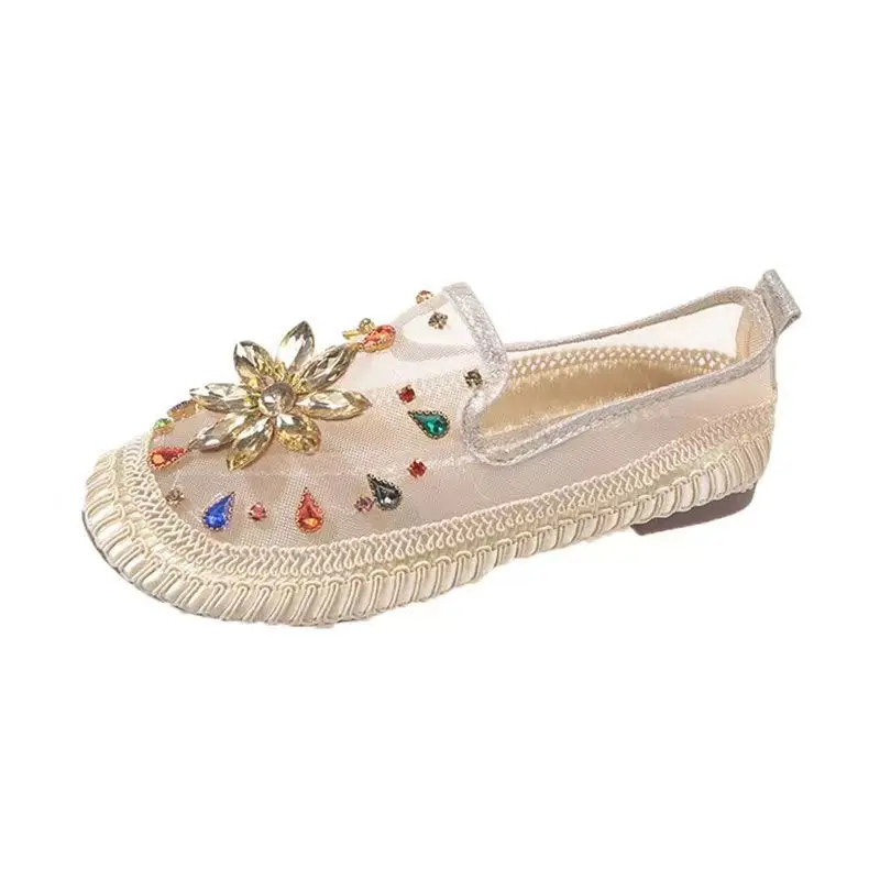 Women's Summer Mesh Hollow Out Casual Shoes Soft Sole Non Slip Shallow Cover Foot Diamond Inlaid Shoes Outdoor Baotou Slippers
Women's Summer Mesh Hollow Out Casual Shoes Soft Sole Non Slip Shallow Cover Foot Diamond Inlaid Shoes Outdoor Baotou Slippers