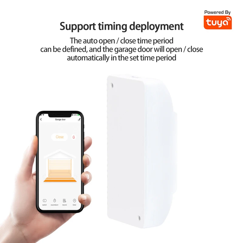 

Real-time Monitoring Wifi Garage Door Networking Controller Portable Timing Setting Delay Switch Wifi Smart Garage Door Switch