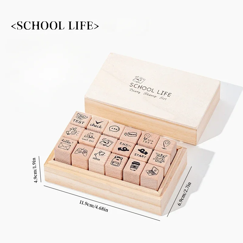 Набор деревянных штампов "Повседневная жизнь", 18 шт.
Набор деревянных штампов "Повседневная жизнь", 18 шт.