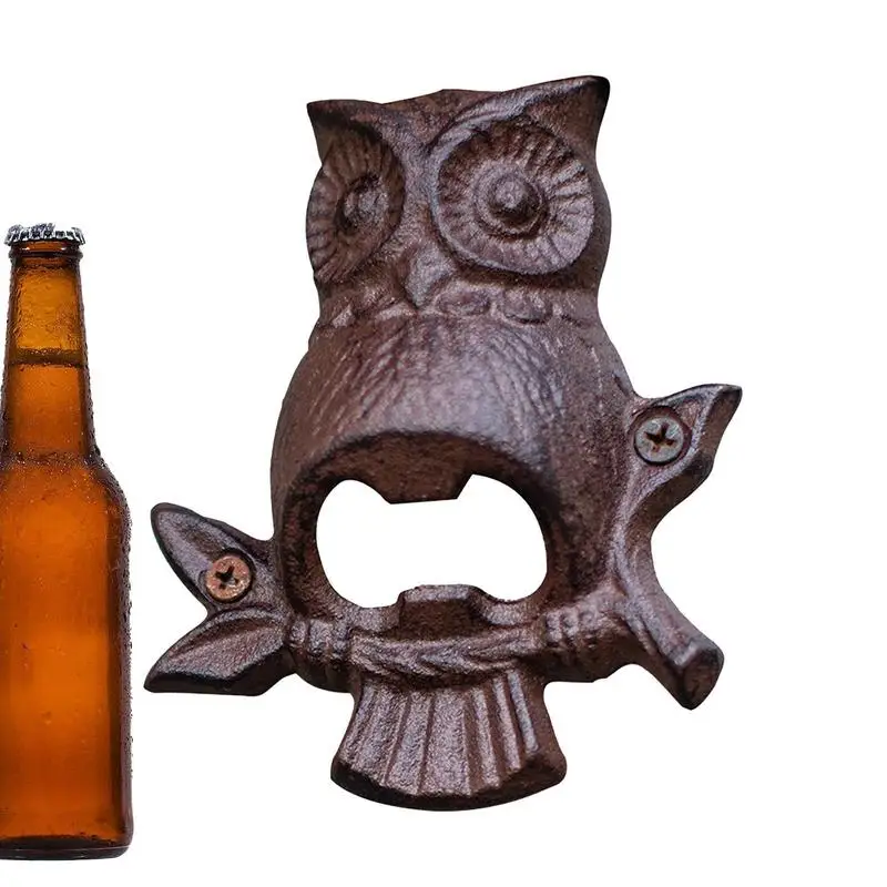 Wall Mount Bottle Opener Owl Cast Iron Bottle Opener Wall Mounted Sand Casting Decorative Decor Sturdy Antique For Shop Garden
Wall Mount Bottle Opener Owl Cast Iron Bottle Opener Wall Mounted Sand Casting Decorative Decor Sturdy Antique For Shop Garden