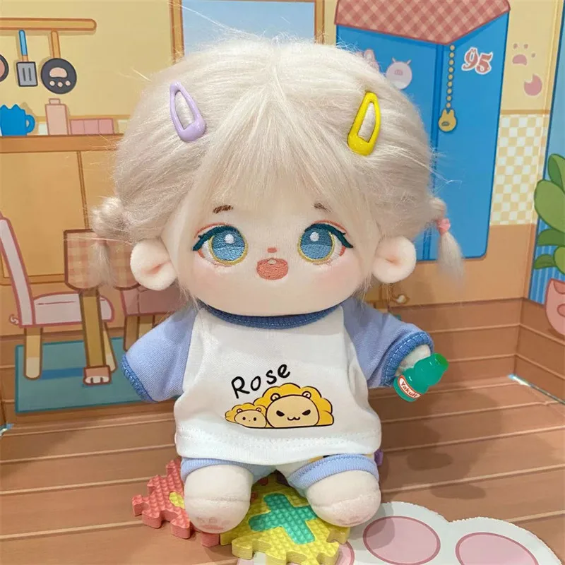 Cute animal suit 20CM cotton doll clothes lion short-sleeved two-piece set 20CM stuffed doll accessories
Cute animal suit 20CM cotton doll clothes lion short-sleeved two-piece set 20CM stuffed doll accessories