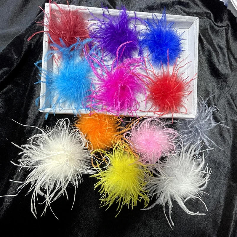 Women Fashion Ostrich Feathers Brooch Pin Feather Headwear Jewelry Decor Bridal Hairband Exquisite DIY Clothing Accessories
Women Fashion Ostrich Feathers Brooch Pin Feather Headwear Jewelry Decor Bridal Hairband Exquisite DIY Clothing Accessories