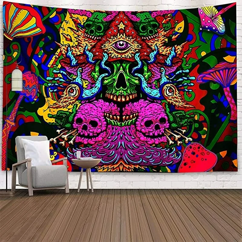 Trippy Mushrooms Tapestry Wall Hanging,Colorful Tapestry Surreal Abstract Tapestries Bedroom College Living Room
Trippy Mushrooms Tapestry Wall Hanging,Colorful Tapestry Surreal Abstract Tapestries Bedroom College Living Room
