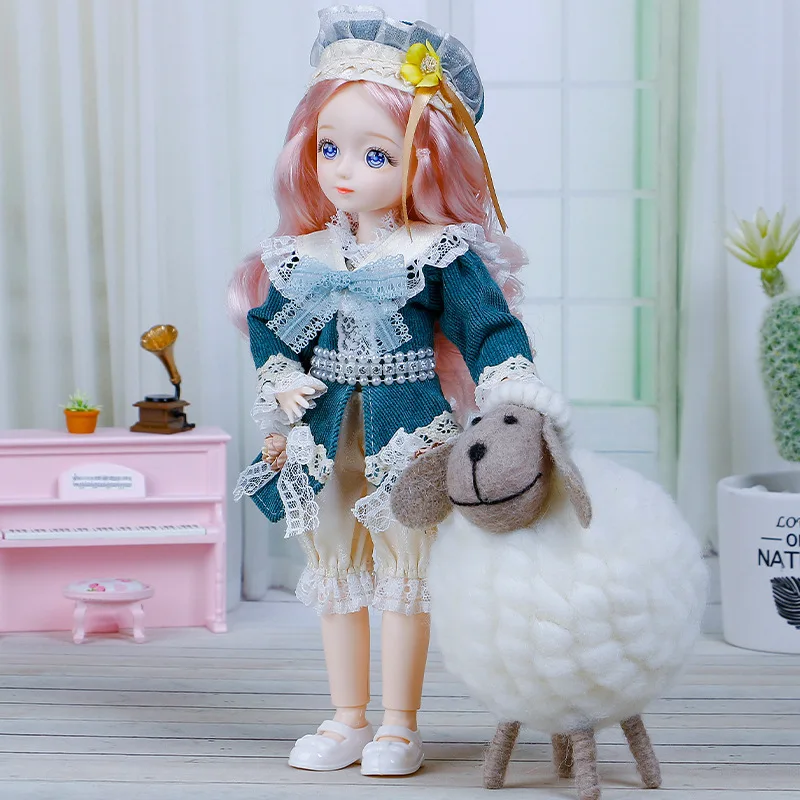 12 Inch BJD Doll 1/6 Makeup 22 Movable Joints Dress Up Color 3D Big Eyeball Dolls with Fashion Clothes for Girls DIY Toy
12 Inch BJD Doll 1/6 Makeup 22 Movable Joints Dress Up Color 3D Big Eyeball Dolls with Fashion Clothes for Girls DIY Toy