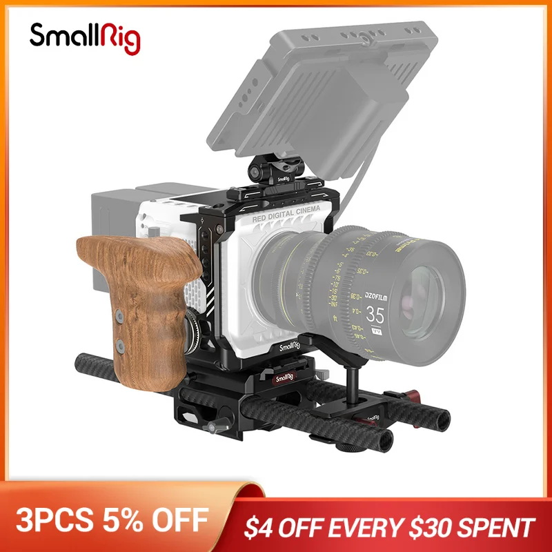 Клетка для камеры SmallRig Master Kit, полностью подходящая форма, с монитором Moun для RED KOMODO 3208/3209
Клетка для камеры SmallRig Master Kit, полностью подходящая форма, с монитором Moun для RED KOMODO 3208/3209