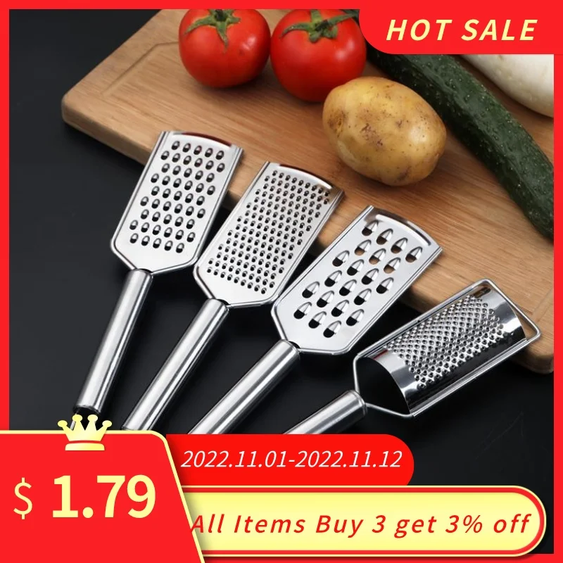 Stainless Steel Handheld Cheese Grater Multi-Purpose Kitchen Food Graters for Cheese Chocolate Butter Fruit Vegetable
Stainless Steel Handheld Cheese Grater Multi-Purpose Kitchen Food Graters for Cheese Chocolate Butter Fruit Vegetable