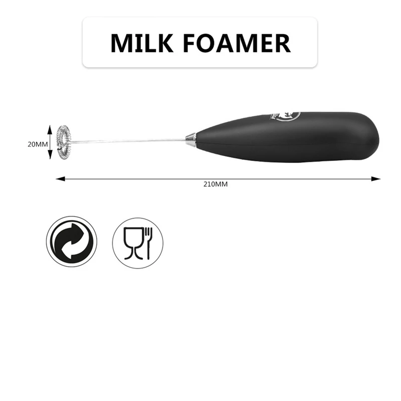 Electric Hand-Held Handle Coffee Foaming Milk Frother Whisk Cream Mixer Latte Juice Blender Kitchen Tools
Electric Hand-Held Handle Coffee Foaming Milk Frother Whisk Cream Mixer Latte Juice Blender Kitchen Tools