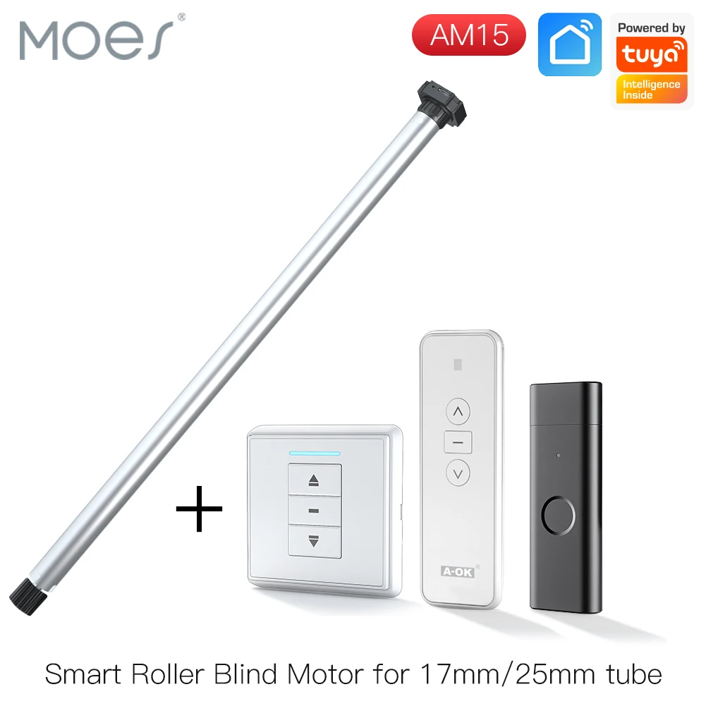 New Automatic AM15 Tubular Roller Blind Motor for 17/25mm Tube Motorized Electric Blind Shade RF433 Remote Control for 25mm Tube
New Automatic AM15 Tubular Roller Blind Motor for 17/25mm Tube Motorized Electric Blind Shade RF433 Remote Control for 25mm Tube