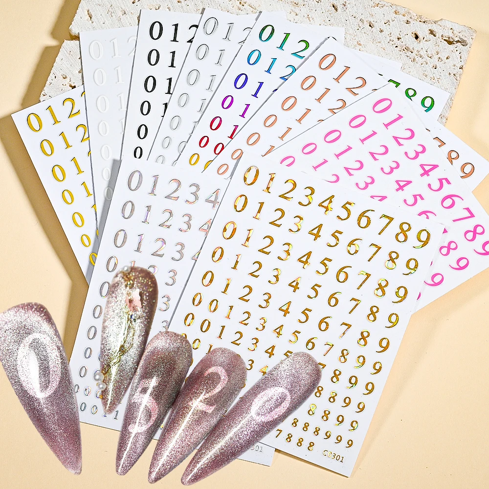 9Pcs/Lot Numbers Decals Alphabet Letter Nail Sticker 0-9 Numbers Bronzing Laser Sticker Slider Manicure DIY Nail Art Decorations
9Pcs/Lot Numbers Decals Alphabet Letter Nail Sticker 0-9 Numbers Bronzing Laser Sticker Slider Manicure DIY Nail Art Decorations