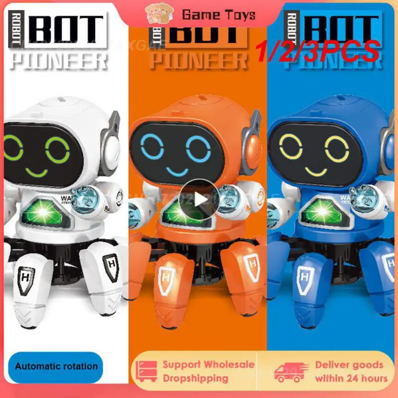 1/2/3PCS Dance Music 6 Claws Robot Octopus Spider Robots Vehicle Birthday Gift Toys For Children Kids Early Education Baby Toy
1/2/3PCS Dance Music 6 Claws Robot Octopus Spider Robots Vehicle Birthday Gift Toys For Children Kids Early Education Baby Toy