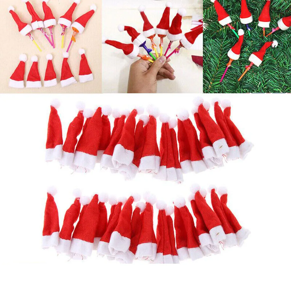 50/100 PCS Mini Christmas Hat Santa Claus Hat Xmas Lollipop Hat Mini Wedding Gift Creative Hats Christmas Tree Ornament Decor
50/100 PCS Mini Christmas Hat Santa Claus Hat Xmas Lollipop Hat Mini Wedding Gift Creative Hats Christmas Tree Ornament Decor
