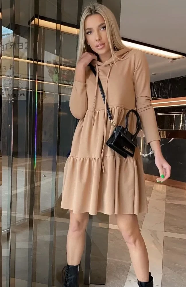 Women's Autumn Winter 2022 Dress Long Sleeves Hooded Multi Cut Splicing Ruffles Party Dresses Casual Knitted Vestidos|Dresses
Women's Autumn Winter 2022 Dress Long Sleeves Hooded Multi Cut Splicing Ruffles Party Dresses Casual Knitted Vestidos|Dresses