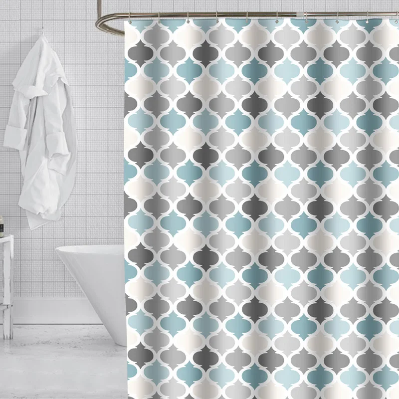 Thick Geometric Simple Shower Curtains Bath Curtain Waterproof Partition Curtain Bathroom High Quality with 12pcs Plastic Hooks
Thick Geometric Simple Shower Curtains Bath Curtain Waterproof Partition Curtain Bathroom High Quality with 12pcs Plastic Hooks