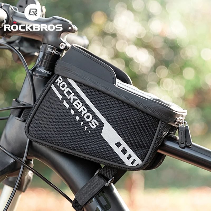 Rockbros wholesale Front Bike Bag Sensitive Touch Screen Reflective 1L Bag Double Zipper Separate Storage Bag MTB Bike 033BK
Rockbros wholesale Front Bike Bag Sensitive Touch Screen Reflective 1L Bag Double Zipper Separate Storage Bag MTB Bike 033BK