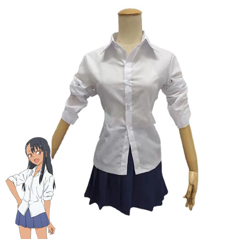 Anime IJIRANAIDE NAGATORO SAN Nagatoro Hayase Cosplay Costume JK Shirt Pleated Skirt
Anime IJIRANAIDE NAGATORO SAN Nagatoro Hayase Cosplay Costume JK Shirt Pleated Skirt