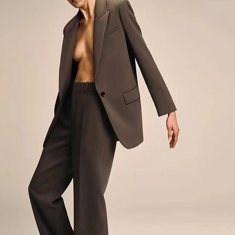Women Fashion Autumn Solid Straight Pants Vintage Zipper Fly High Waist Pocket Office Lady Wear Female Streetwear Trousers
Women Fashion Autumn Solid Straight Pants Vintage Zipper Fly High Waist Pocket Office Lady Wear Female Streetwear Trousers