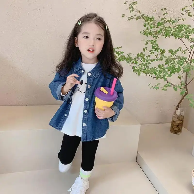 2-7Y Girls Denim Shirts 2022 New Children Spring Autumn Jackets Boy Baby Fashion Denim Jackets Kids Casual Clothing
2-7Y Girls Denim Shirts 2022 New Children Spring Autumn Jackets Boy Baby Fashion Denim Jackets Kids Casual Clothing
