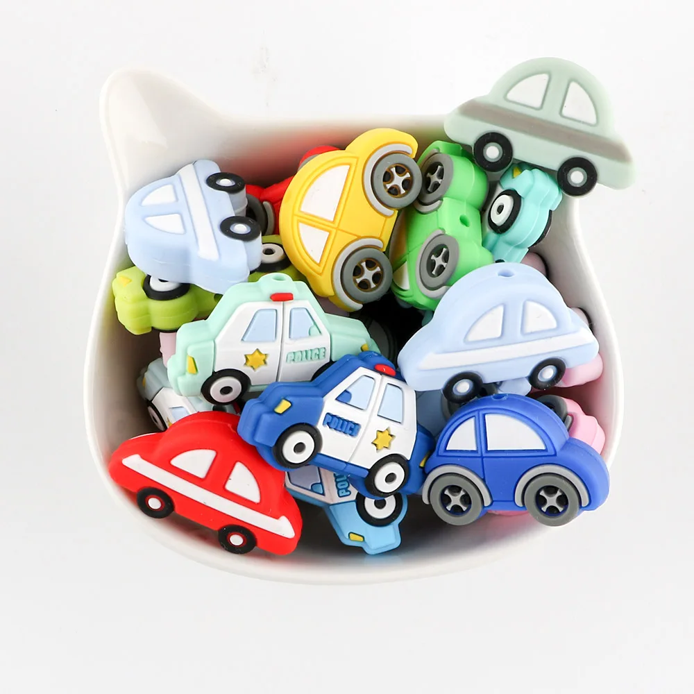 50/100Pcs New Mini Car Baby Silicone Beads Food Grade Pendant DIY Pacifier Chain Necklace Accessories Baby Molar Toys
50/100Pcs New Mini Car Baby Silicone Beads Food Grade Pendant DIY Pacifier Chain Necklace Accessories Baby Molar Toys