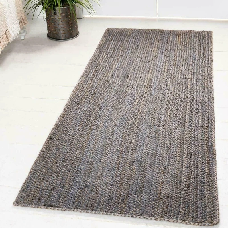 Grey Rug Jute Runner Reversible Handmade Braided Style Rug Look Natural Rug Carpets for Bed Room
Grey Rug Jute Runner Reversible Handmade Braided Style Rug Look Natural Rug Carpets for Bed Room
