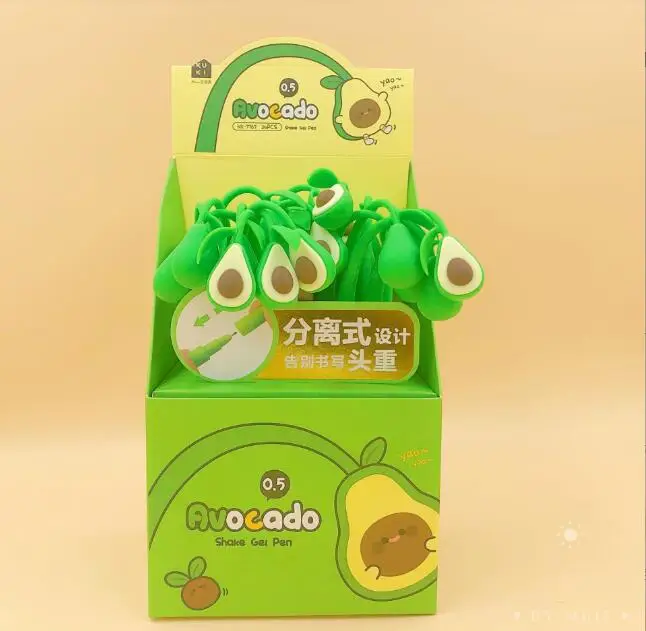 24 pcs/lot Creative Avocado Gel Pen Cute 0.5mm Black Ink Pens Stationery Office School Stationery Gifts
24 pcs/lot Creative Avocado Gel Pen Cute 0.5mm Black Ink Pens Stationery Office School Stationery Gifts