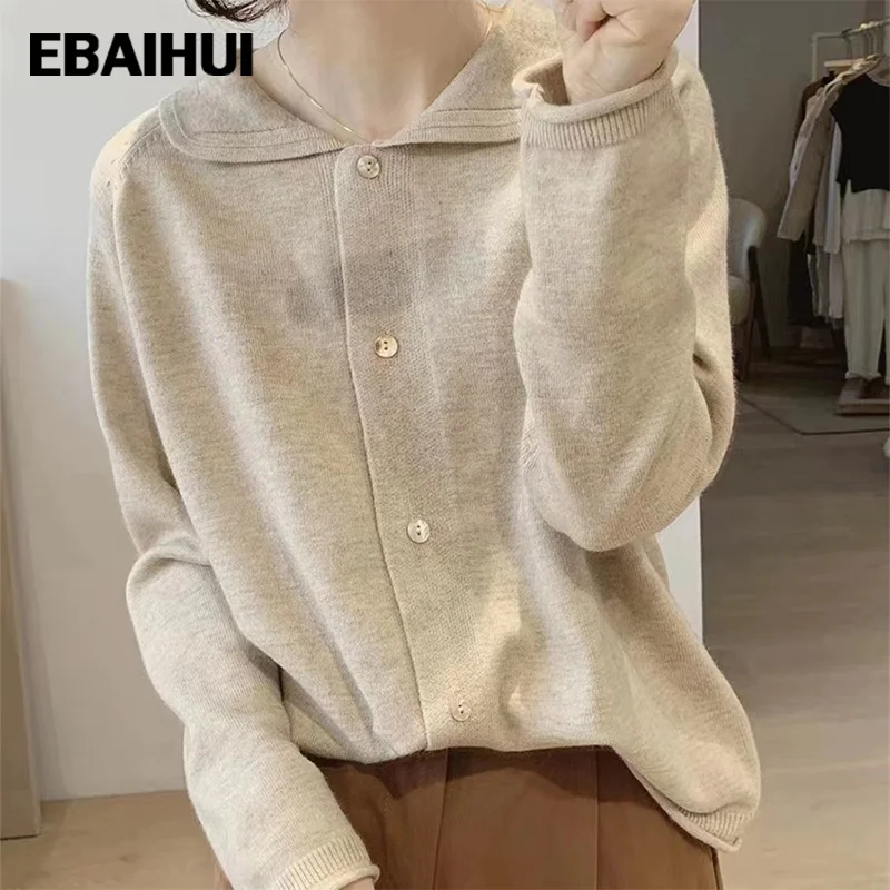 EBAIHUI Women Knitted Sweater Cardigans Chic Single Breasted Long Sleeve Sweaters Thick Loose Korean Fashion Casual Jumpers
EBAIHUI Women Knitted Sweater Cardigans Chic Single Breasted Long Sleeve Sweaters Thick Loose Korean Fashion Casual Jumpers