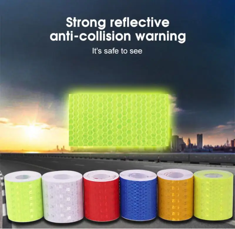 100x5cm Car Reflective Tape Sticker Safety Mark Car Styling Self Adhesive Warning Tape Motorcycle Bicycle Film Decoration Tool
100x5cm Car Reflective Tape Sticker Safety Mark Car Styling Self Adhesive Warning Tape Motorcycle Bicycle Film Decoration Tool
