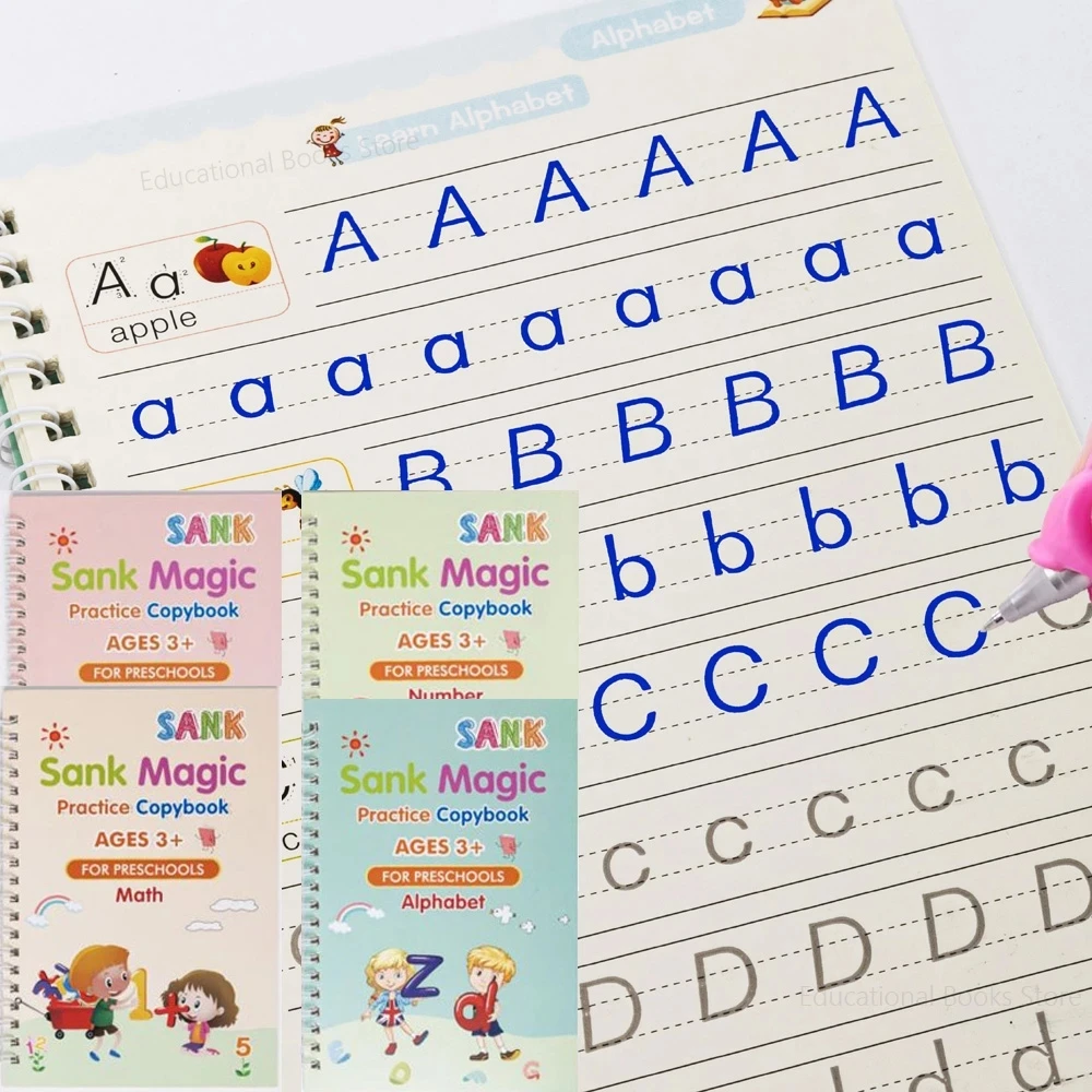 Sank Lettering Calligraphy Set Books for Kids Reusable Montessori Copybook for French Child Magic Book Groove Calligraphy Gifts
Sank Lettering Calligraphy Set Books for Kids Reusable Montessori Copybook for French Child Magic Book Groove Calligraphy Gifts