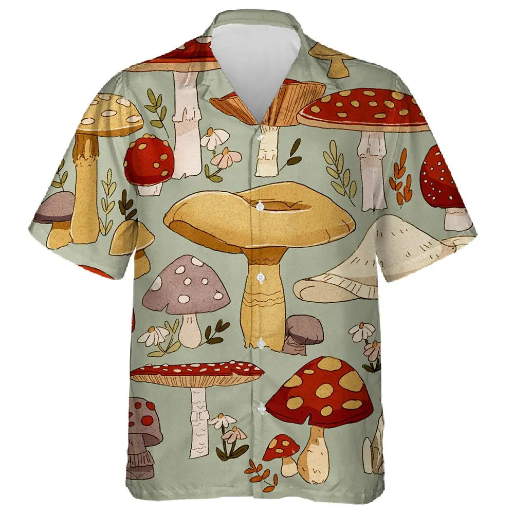 Jumeast Retro Mushroom Printed Mens Hawaiian Shirts Summer Lapel Men's Summer Harajuku Button Up Short Sleeve Loose Beach Shirts 
Jumeast Retro Mushroom Printed Mens Hawaiian Shirts Summer Lapel Men's Summer Harajuku Button Up Short Sleeve Loose Beach Shirts