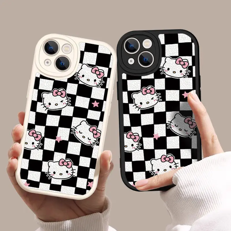 Sanrios Anime Kawaii Cartoon Figure Hellokittys Iphone13Promax 12/11Xr/6 7 8Plus/xs Black and White Plaid Phone Case Girl Gift
Sanrios Anime Kawaii Cartoon Figure Hellokittys Iphone13Promax 12/11Xr/6 7 8Plus/xs Black and White Plaid Phone Case Girl Gift