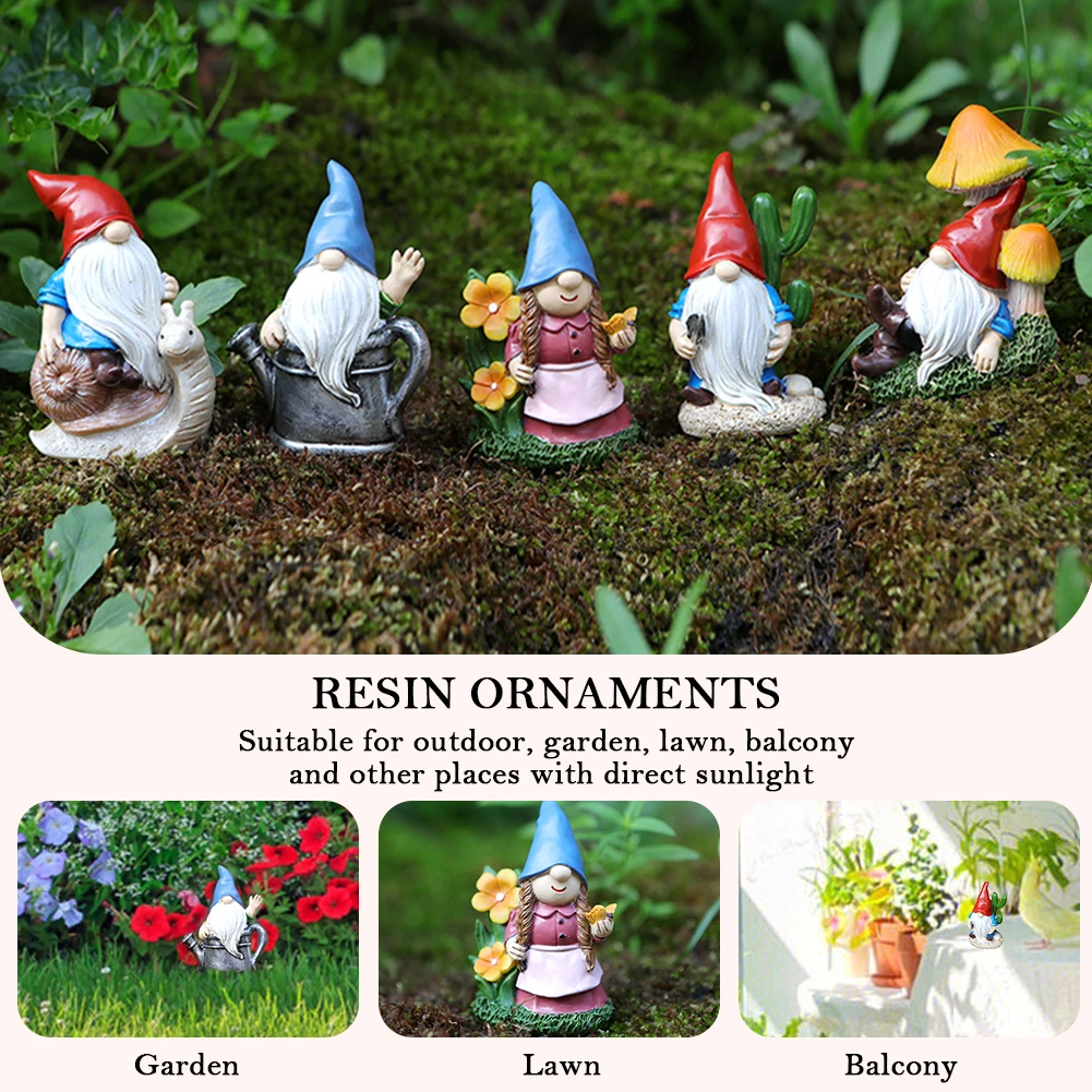 5pcs/Set Resin Dwarf Ornaments Landscaping Faceless Dwarf Toy Ornament Props Cartoon Flowerpot Decoration for Yard Lawn Supplies
5pcs/Set Resin Dwarf Ornaments Landscaping Faceless Dwarf Toy Ornament Props Cartoon Flowerpot Decoration for Yard Lawn Supplies