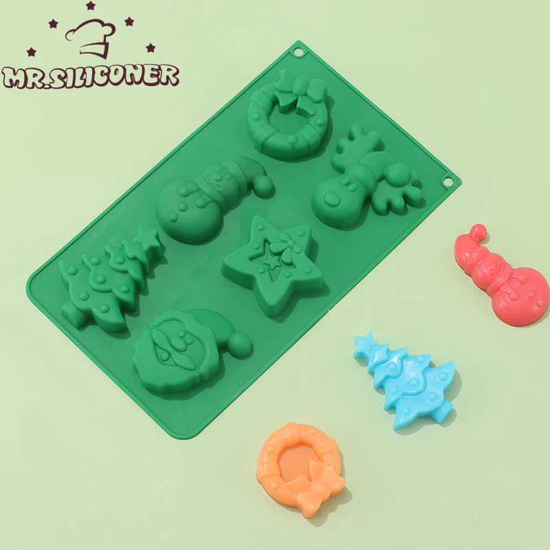 3D Christmas Cake Mold Gift Sock Christmas Snowman Santa Elk Silicone Cake Mould Candy Cookies DIY Make Baking Tool Silicon Mold
3D Christmas Cake Mold Gift Sock Christmas Snowman Santa Elk Silicone Cake Mould Candy Cookies DIY Make Baking Tool Silicon Mold