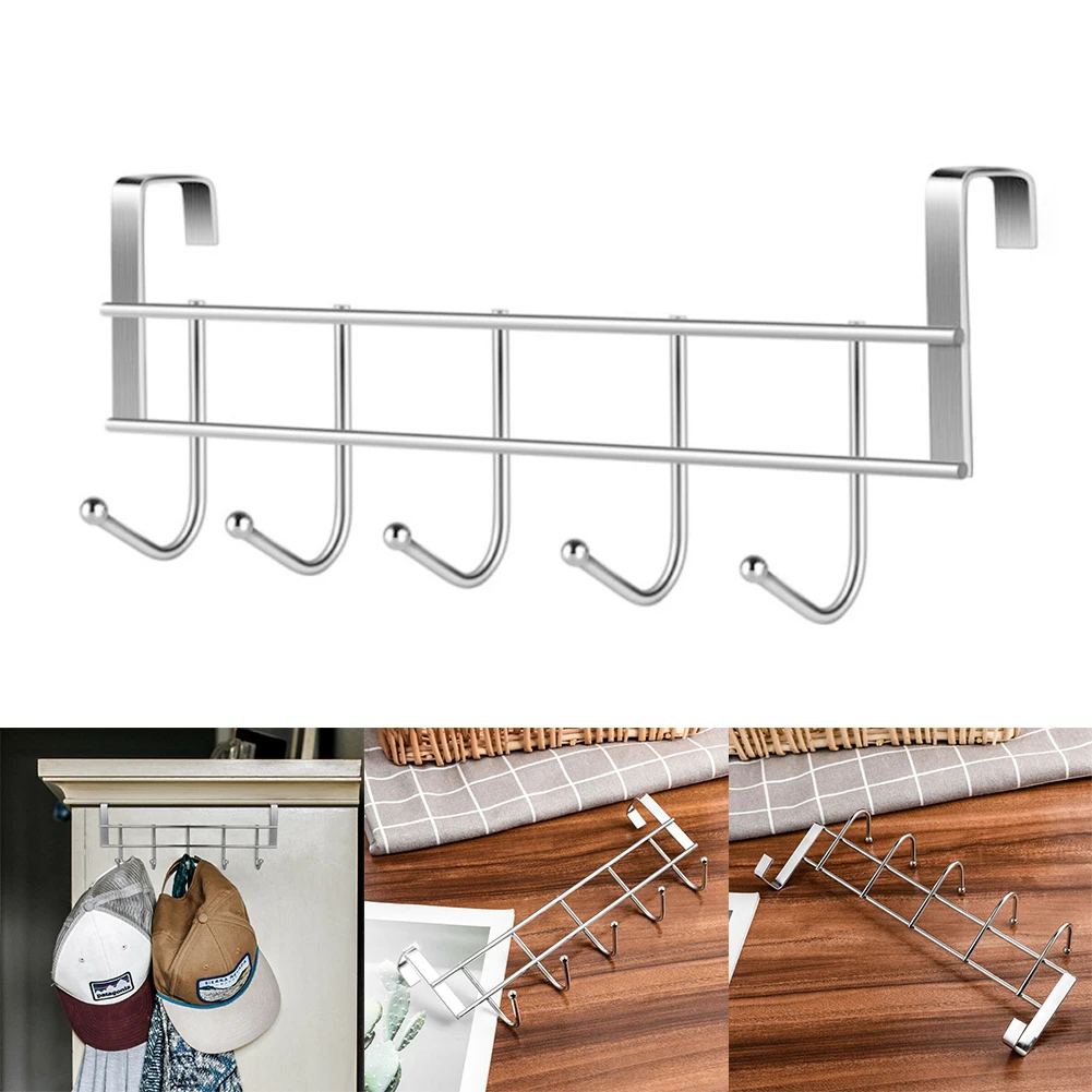 5 Hooks Over The Door Home Bathroom Organizer Rack Clothes Coat Hat Towel Hanger Wash Room Bathroom Kitchen Accessories Holder
5 Hooks Over The Door Home Bathroom Organizer Rack Clothes Coat Hat Towel Hanger Wash Room Bathroom Kitchen Accessories Holder