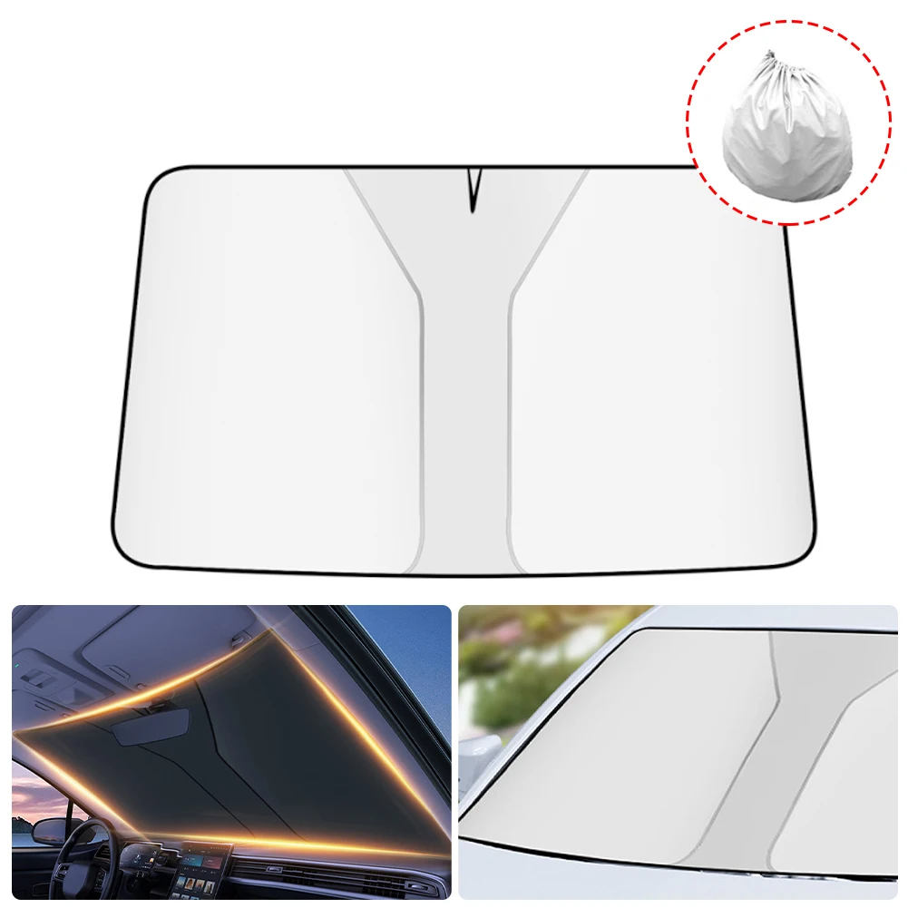 142*80cm Car Sunshade Umbrella Universal Front Window Sun Shade Interior Windshield Cover Protector Auto Accessories
142*80cm Car Sunshade Umbrella Universal Front Window Sun Shade Interior Windshield Cover Protector Auto Accessories