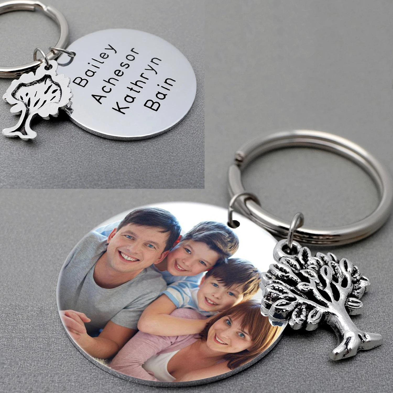 Personalized Engraved Kid's Name Keychain with Photo Custom Picture Keyring Family Tree Key Chain Gift for Mom Grandma
Personalized Engraved Kid's Name Keychain with Photo Custom Picture Keyring Family Tree Key Chain Gift for Mom Grandma