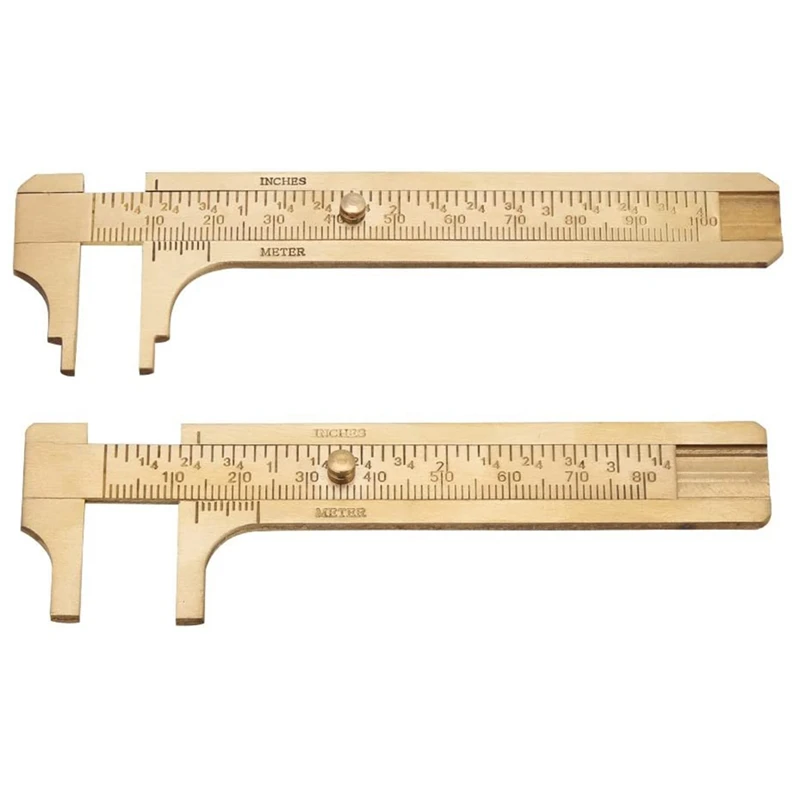 2Pcs Vernier Caliper Digital Caliper Brass Sliding Gauge Vernier Caliper Ruler Measuring Tool Double Scales Mm/Inch 80Mm
2Pcs Vernier Caliper Digital Caliper Brass Sliding Gauge Vernier Caliper Ruler Measuring Tool Double Scales Mm/Inch 80Mm