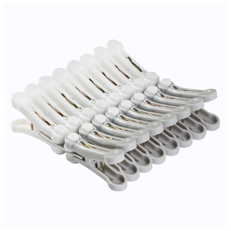 16pcs Traceless Clamps Clothespin Laundry Organizer Bed Sheet Clip Clothes Pin N84C
16pcs Traceless Clamps Clothespin Laundry Organizer Bed Sheet Clip Clothes Pin N84C