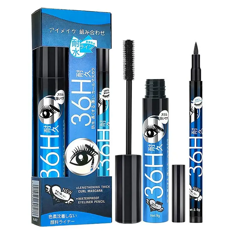 4D Fiber Mascara & Eyeliner Set 2 In 1 Mascara Eyeliner Pencil 36H Long-lasting Smudge-Proof Liquid Eyeliner Pencil Mascara
4D Fiber Mascara & Eyeliner Set 2 In 1 Mascara Eyeliner Pencil 36H Long-lasting Smudge-Proof Liquid Eyeliner Pencil Mascara