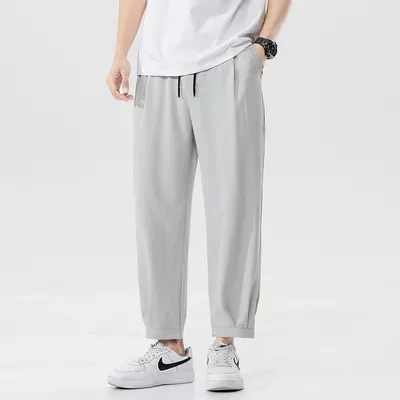 Mens Casual Hip Hop Lightweight Joggers Male High Street Trousers Summer Men's Ankle-length Pants Solid Pants
Mens Casual Hip Hop Lightweight Joggers Male High Street Trousers Summer Men's Ankle-length Pants Solid Pants