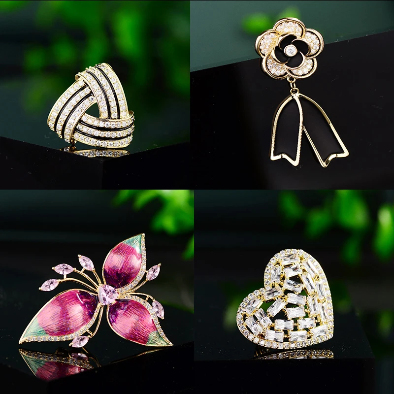Korean Bougainvillea Zircon Flower Brooches Elegant Atmosphere Heart Triangle Lapel Pin for Women Coat Shirt Accessories Jewelry
Korean Bougainvillea Zircon Flower Brooches Elegant Atmosphere Heart Triangle Lapel Pin for Women Coat Shirt Accessories Jewelry