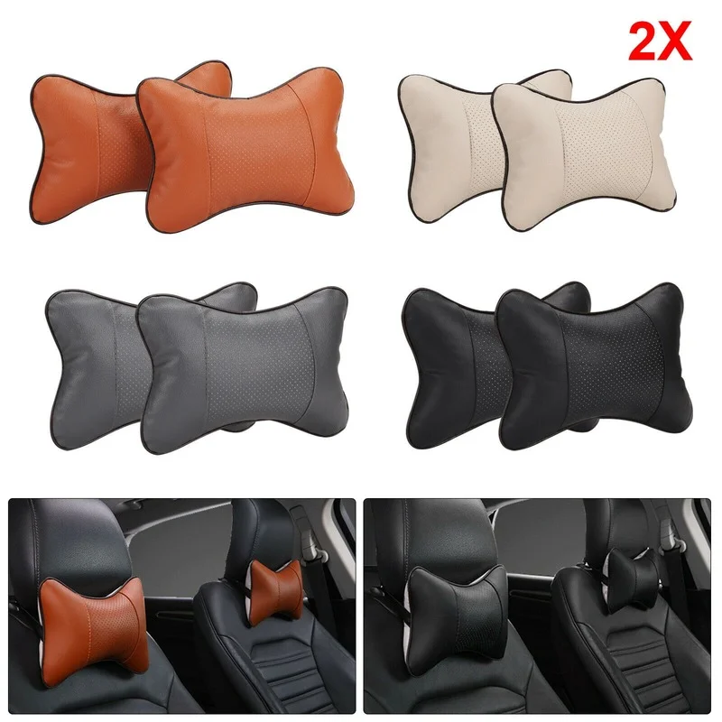 2Pcs Universal Leather Car Seat Headrest Neck Support Neck Pillow Support Interior Decor Accessories Neck Rest Cushion Pad
2Pcs Universal Leather Car Seat Headrest Neck Support Neck Pillow Support Interior Decor Accessories Neck Rest Cushion Pad