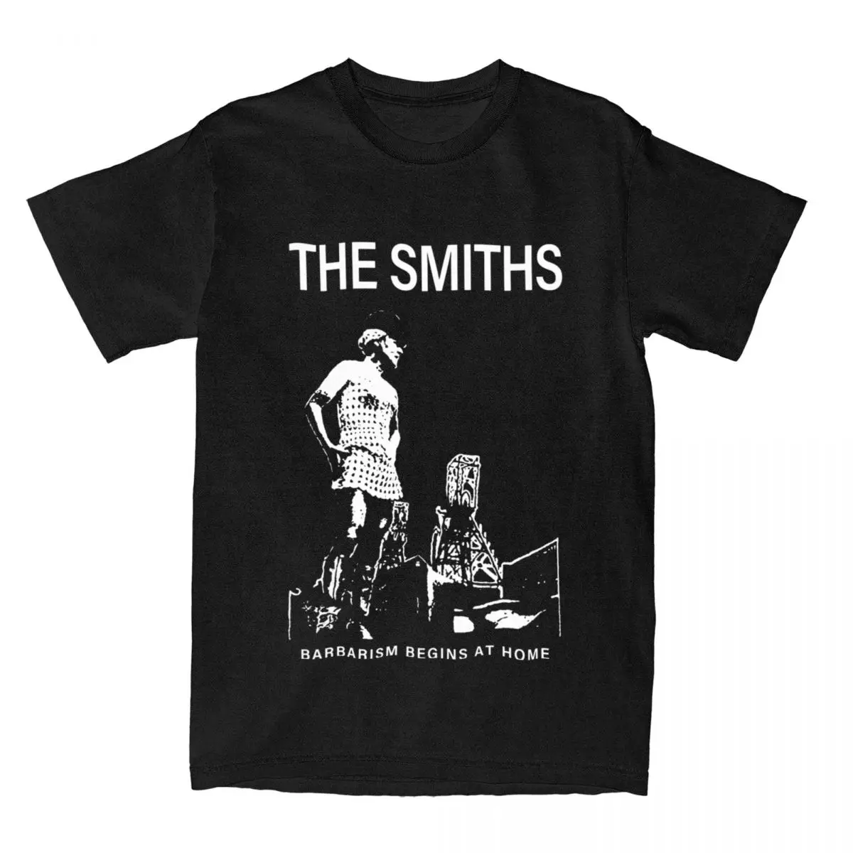 Men Women's Barbarism Begins At Home The Smiths Song Shirt Merch 100% Cotton Clothes Funny Short Sleeve Round Collar Tee Shirt
Men Women's Barbarism Begins At Home The Smiths Song Shirt Merch 100% Cotton Clothes Funny Short Sleeve Round Collar Tee Shirt