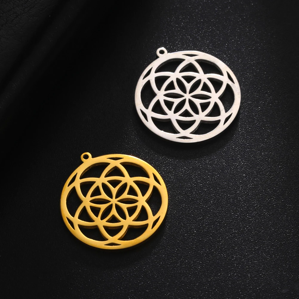 5pcs/Lot Six Petals Flower Geometric Pendants Accessories Wholesale Stainless Steel Necklace Keychain Charms For Jewelry Making
5pcs/Lot Six Petals Flower Geometric Pendants Accessories Wholesale Stainless Steel Necklace Keychain Charms For Jewelry Making