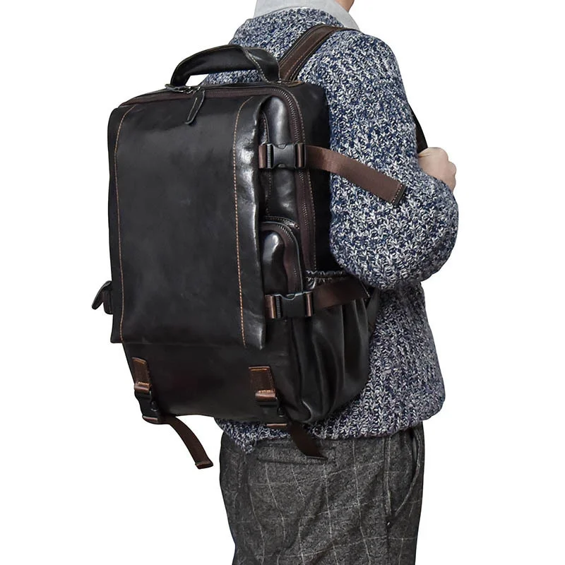 Highend Large Capacity A4 Vintage Black Orange Top Grain Cowhide Genuine Leather 14'' Laptop Women Men Backpack Travel Bag M8810
Highend Large Capacity A4 Vintage Black Orange Top Grain Cowhide Genuine Leather 14'' Laptop Women Men Backpack Travel Bag M8810