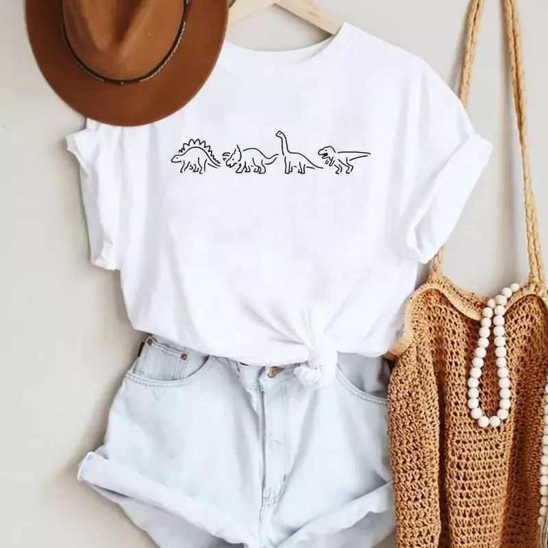 2022NEW Cartoon Dinosaur Funny Cute Trend 90s Style Fashion Summer Lady Print Tee Graphic T Top Female Tshirts Clothes T-Shirt
2022NEW Cartoon Dinosaur Funny Cute Trend 90s Style Fashion Summer Lady Print Tee Graphic T Top Female Tshirts Clothes T-Shirt