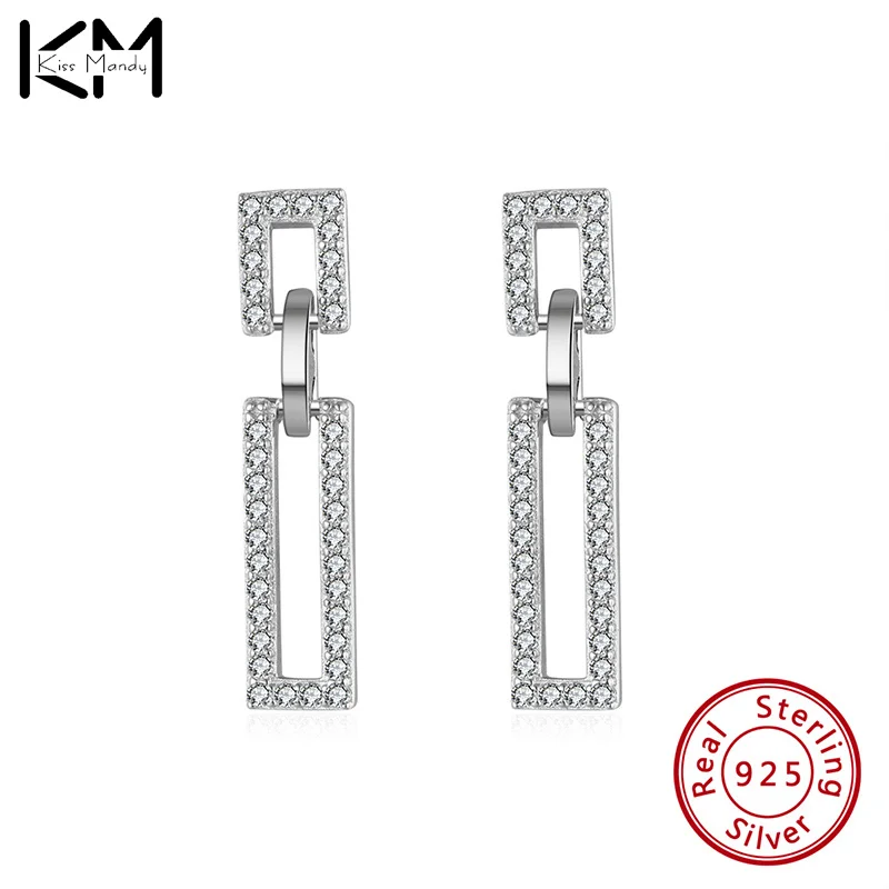 KISS MANDY Brilliant Hollow Rectangle Square CZ Zirconia Drop Earrings For Women Fashion Crystal Wedding Party Jewelry Brinco
KISS MANDY Brilliant Hollow Rectangle Square CZ Zirconia Drop Earrings For Women Fashion Crystal Wedding Party Jewelry Brinco