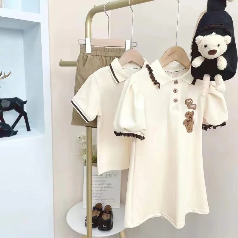 Family Matching Outfit Spring Summer Dress Father Son Shirt Mother Daughter Dress Children Set Baby Birthday Clothes
Family Matching Outfit Spring Summer Dress Father Son Shirt Mother Daughter Dress Children Set Baby Birthday Clothes